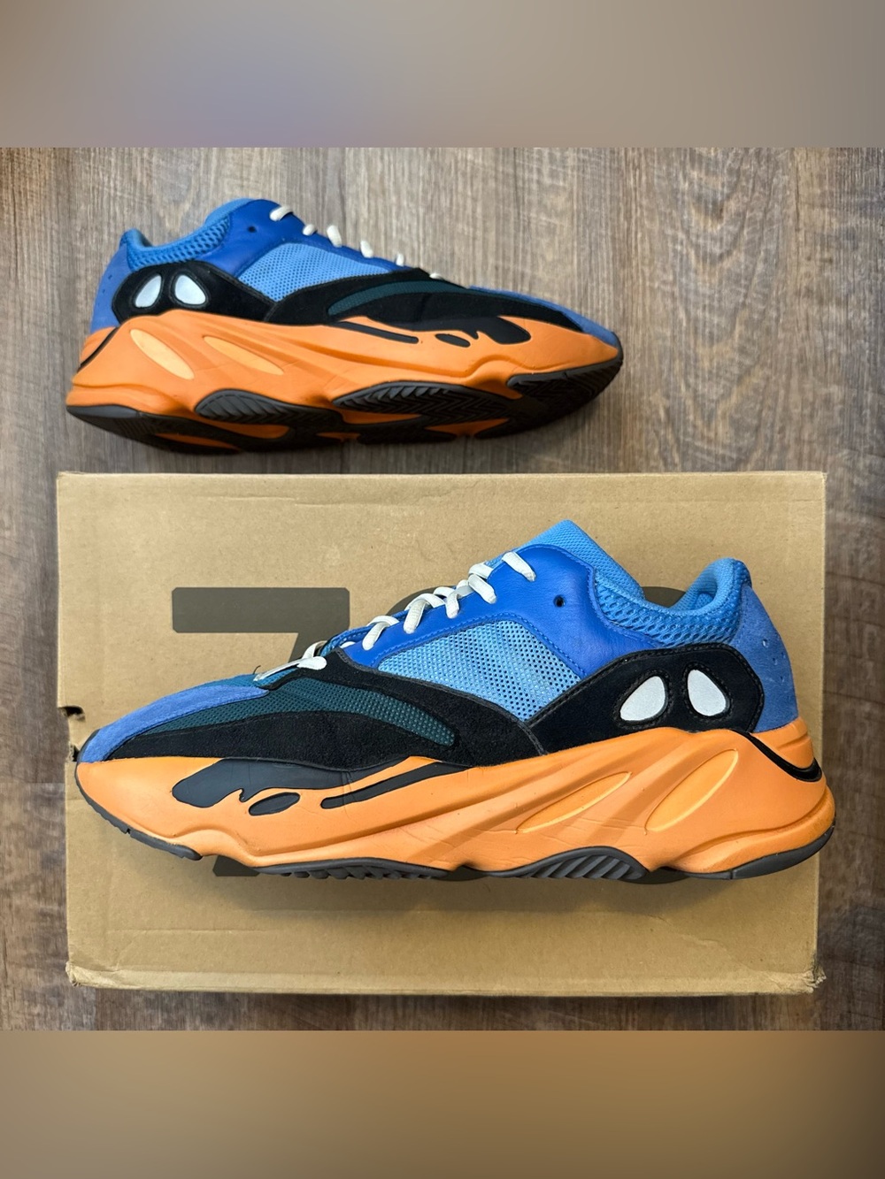 Adidas Yeezy Boost 700 Bright Blue Orange